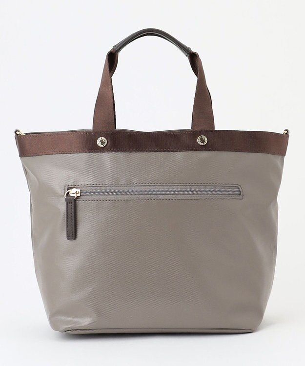 LA BAGAGERIE 【コットン×ポリウレタン】シャイニーミニトート グレー