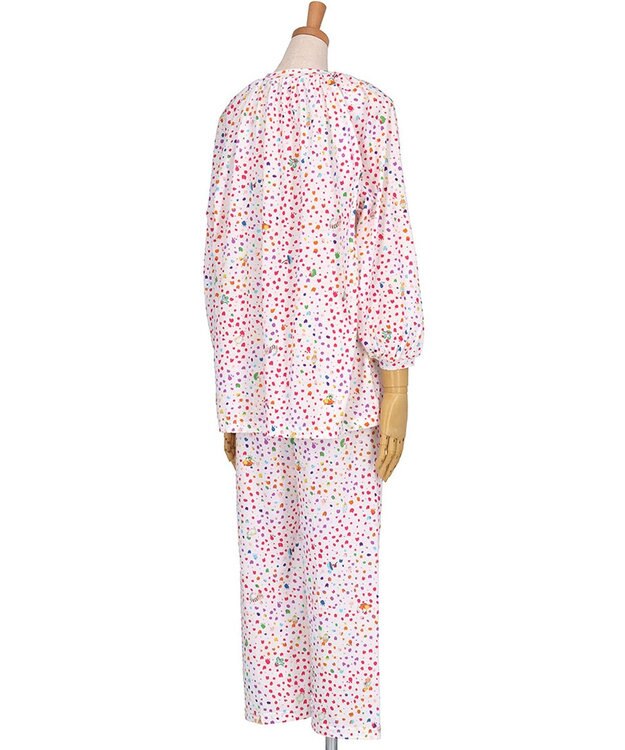 tsumori chisato SLEEP ツモリチサト パジャマ 綿混(本体) 天竺素材 9分袖 長袖 9分丈 レディース UDX594 /ワコール アイボリー