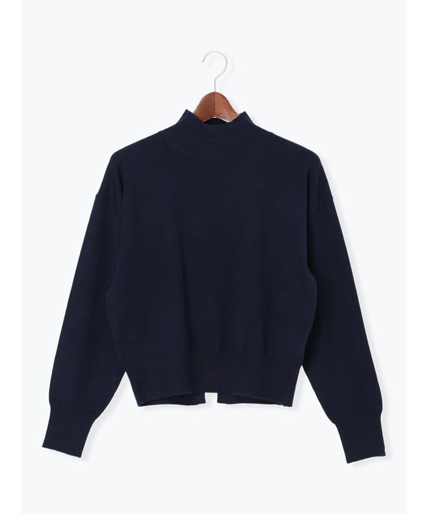 Te chichi バックビジューニット ネイビー