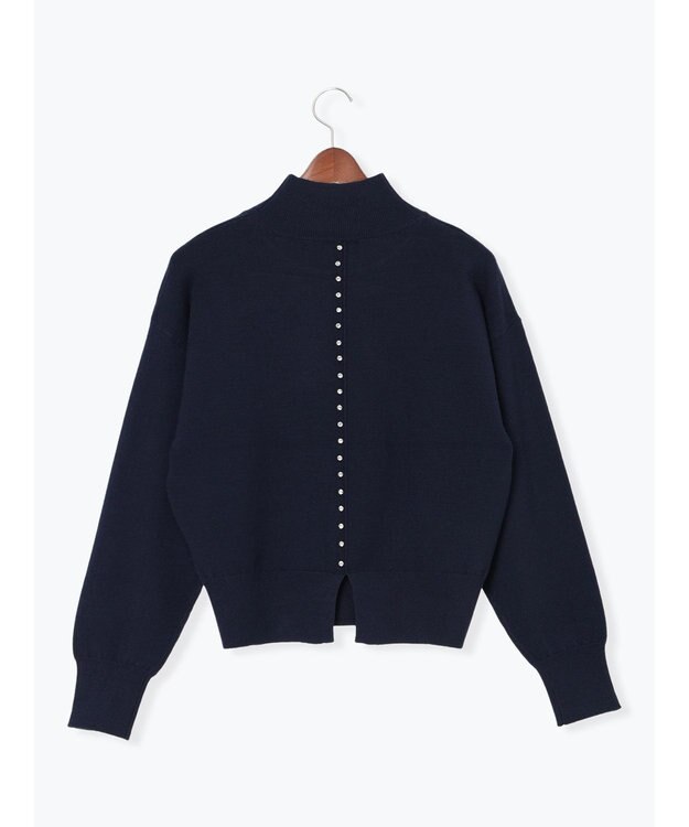 Te chichi バックビジューニット ネイビー