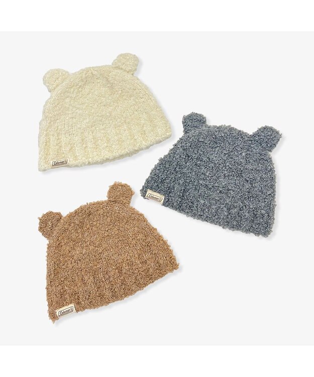 林八百吉商店 Coleman キッズ　くまさんボアワッチ チャコール