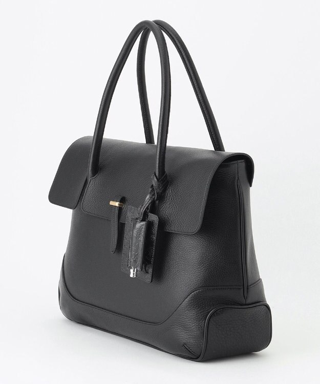 JOSEPH HOMME 【PELLE MORBIDA】 　フラップトートバッグ ブラック系