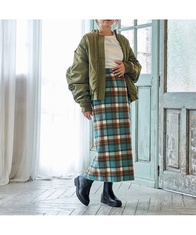 ing <ing>【WEB限定】ボリュームソールラウンドショートブーツ ブラック