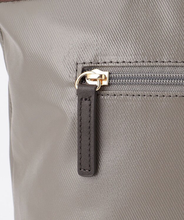 LA BAGAGERIE 【コットン×ポリウレタン】シャイニーミニトート グレー