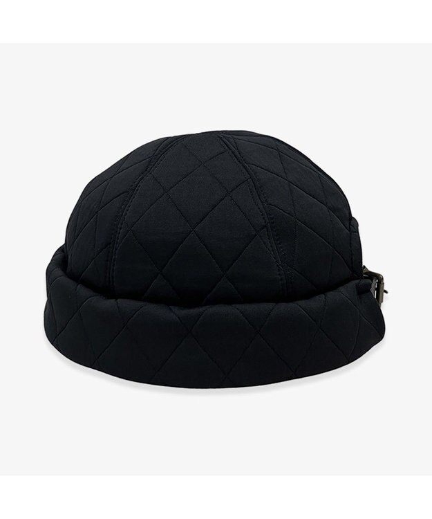 林八百吉商店 un chapeau  キルティングフィッシャーマンキャップ ブラック