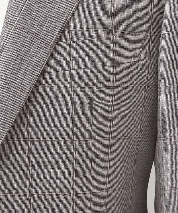 GOTAIRIKU 【DORMEUIL】AMADEUS365 3ピーススーツ （グレーチェック） ライトグレー系4