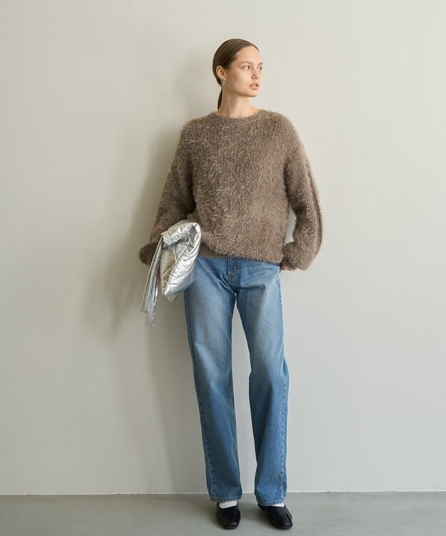 AMERICAN HOLIC フェザーゆるニットプルオーバー Mocha