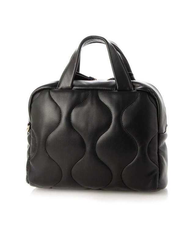 UNBILLION kakatoo シンセティックレザーキルトスクエアショルダー ブラック