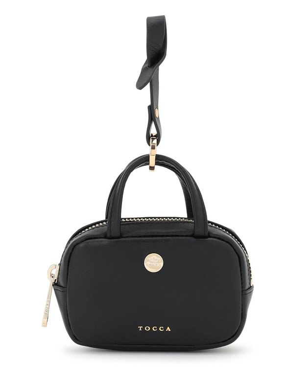 TOCCA TOCCA BOSTON CHARM POUCH レザーチャーム ブラック系