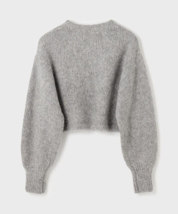 GRACE CONTINENTAL アルパカニットカーディガン グレー