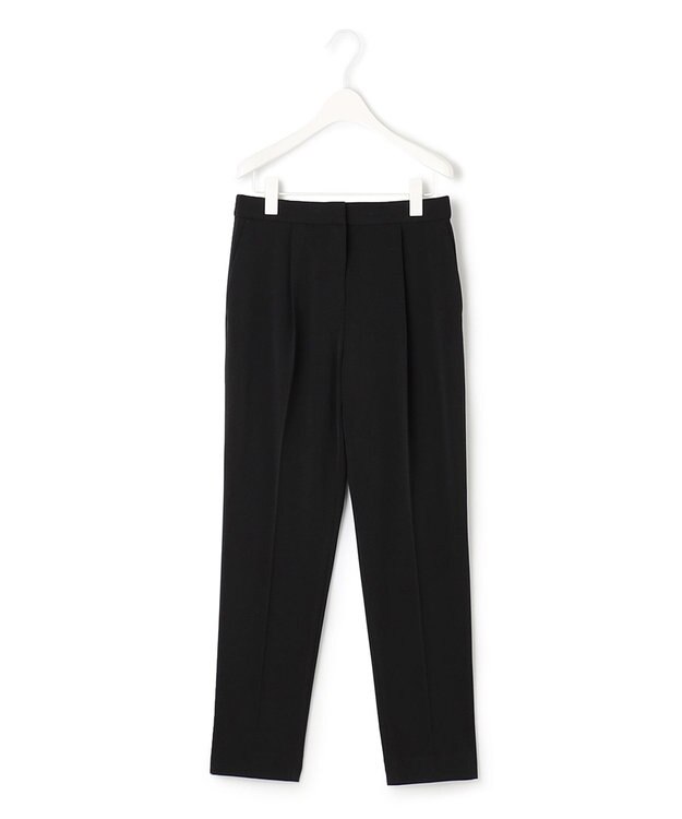 ICB 【UVカット・防シワ・速乾・洗える】Fiedテーパードパンツ ブラック系