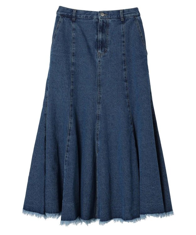 Green Parks ・ＳＵＧＡＲ　ＳＰＯＯＮ　デニムマーメイドスカート Dark Indigo