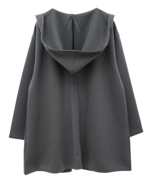 Green Parks ポンチフード付きカットカーディガン Ecru