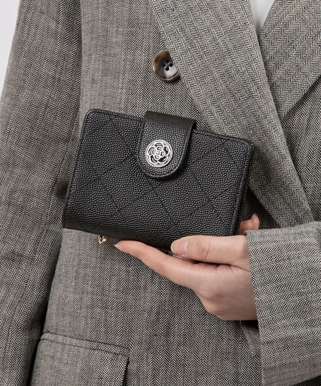 CLATHAS ベール 財布機能付きカードケース ブラック