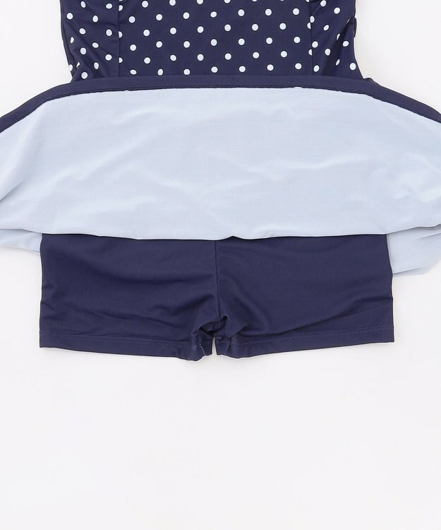 組曲 KIDS 【SS-Lサイズ】 フリルスカートスイムウェア(ワンピース) ネイビー