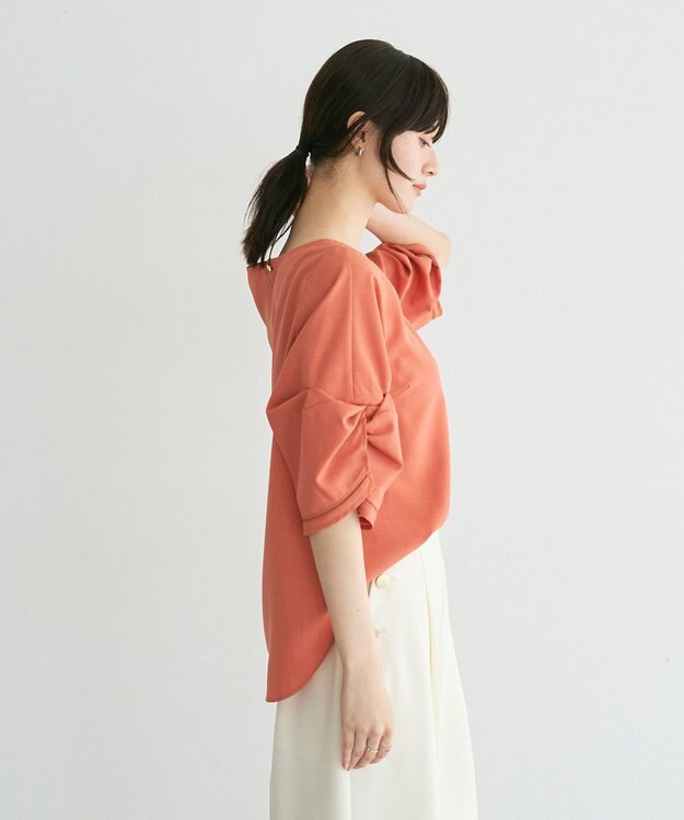 YECCA VECCA ハシゴレースタックスリーブブラウス Orange