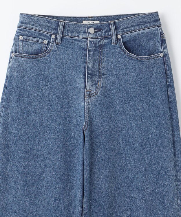 NAVE 【ReNAVE　洗える】ワイドストレッチデニム ブルー