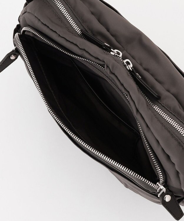 Y'SACCS ポリエステルツイル ショルダーバッグ ダークグレー