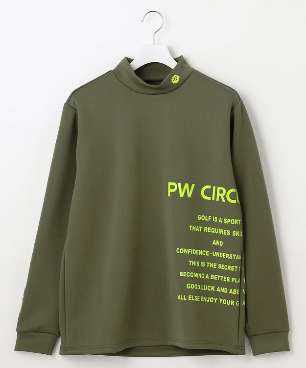 PW CIRCULUS 【ストレッチ / 快適 / 一枚でサマになる】【MEN】NEW ロゴモック T カーキ系