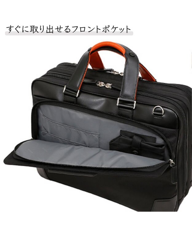 Samsonite サムソナイト 3Way バッグ エキスパンダブル  エピッド 4 ビジネスバッグ   EPID 4 ブラック/オレンジ