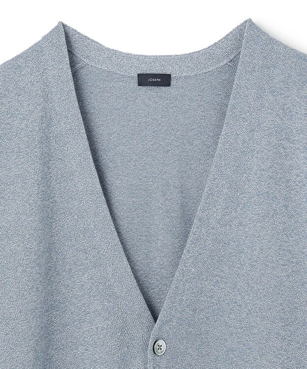 JOSEPH HOMME ウォッシャブルペーパー　カーディガン サックスブルー系