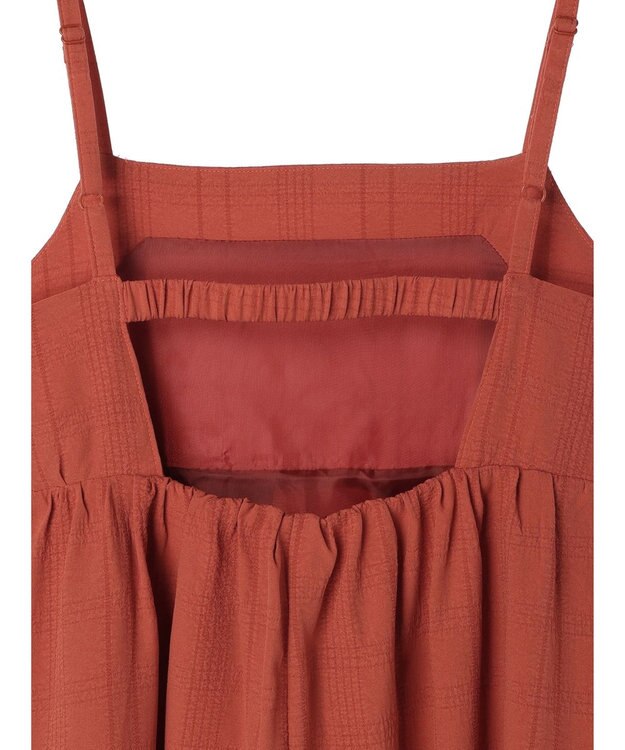 Green Parks ａ．バックギャザーキャミワンピース Red