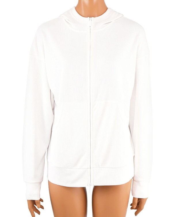 San-ai Resort（三愛水着楽園） ★新色ブルー入荷【UPF50＋】　ユニセックス　サーマルラッシュパーカー　S・M・L　【Reir（レイール）】 ホワイト