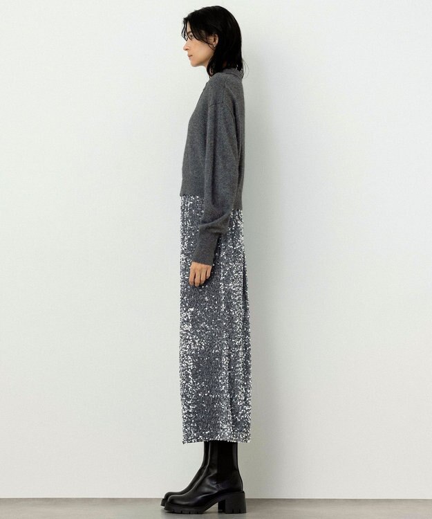 NAVE 【Nave・手洗い可】ポロニット ライトグレー系