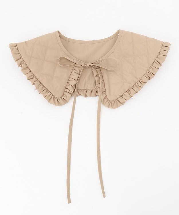 #Newans LILY/ キルティング付け襟 ベージュ系