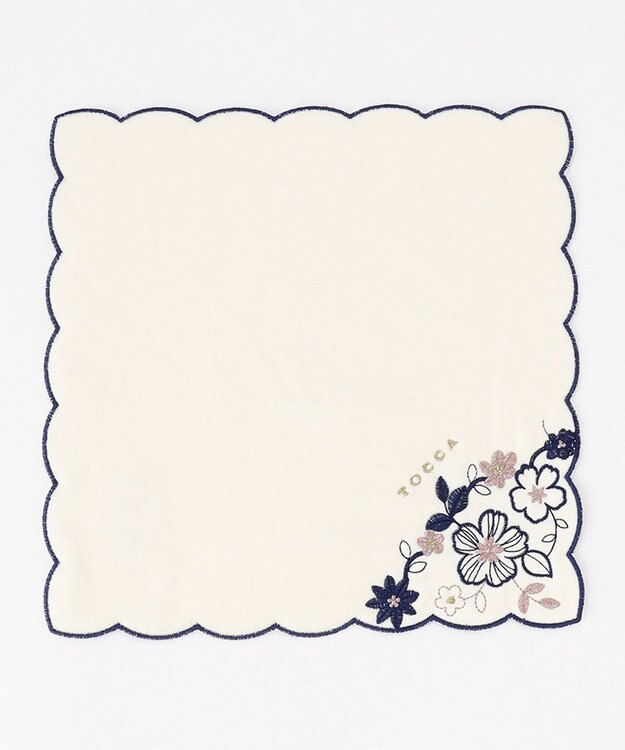 TOCCA 【TOWEL COLLECTION】CLEMATIS TOWELCHIEF タオルハンカチ アイボリー系