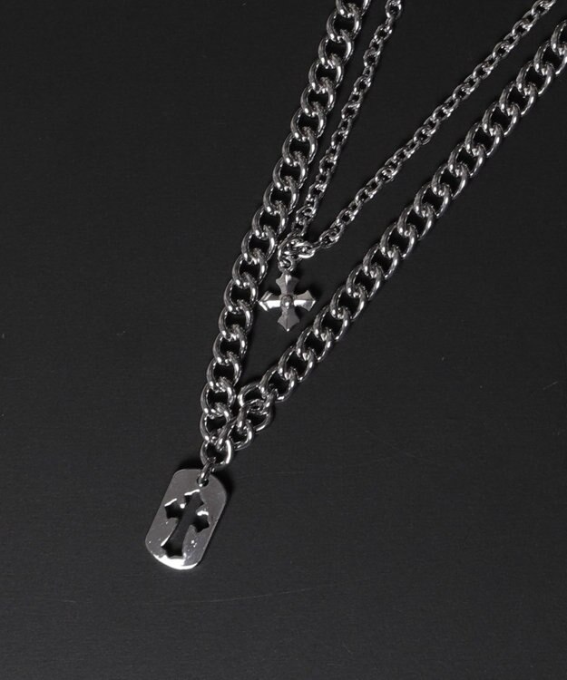 WEGO Mモチーフレイヤードネックレス 柄2