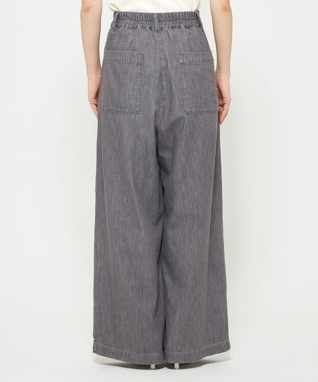 uncrave ライトデニム ワイドパンツ グレー