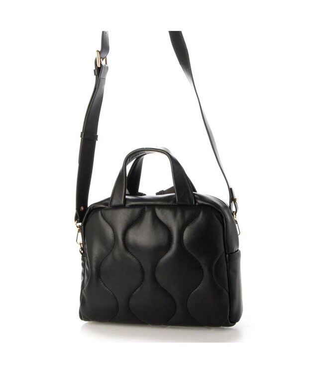 UNBILLION kakatoo シンセティックレザーキルトスクエアショルダー ブラック