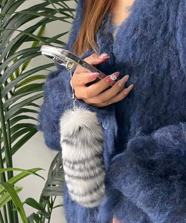 WEGO ミニファーしっぽキーホルダー 柄1