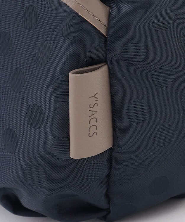 Y'SACCS ドットジャガードポシェット ネイビー