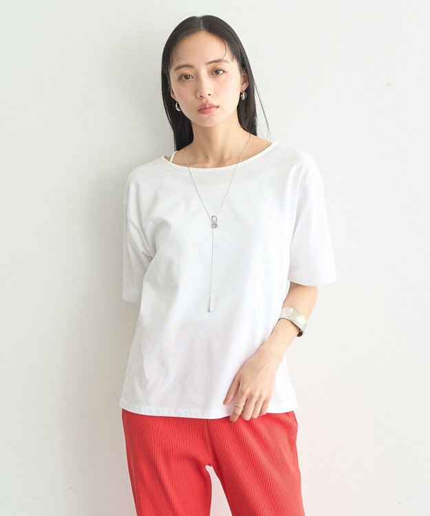 earth music&ecology バックデザインカットプルオーバー Off White