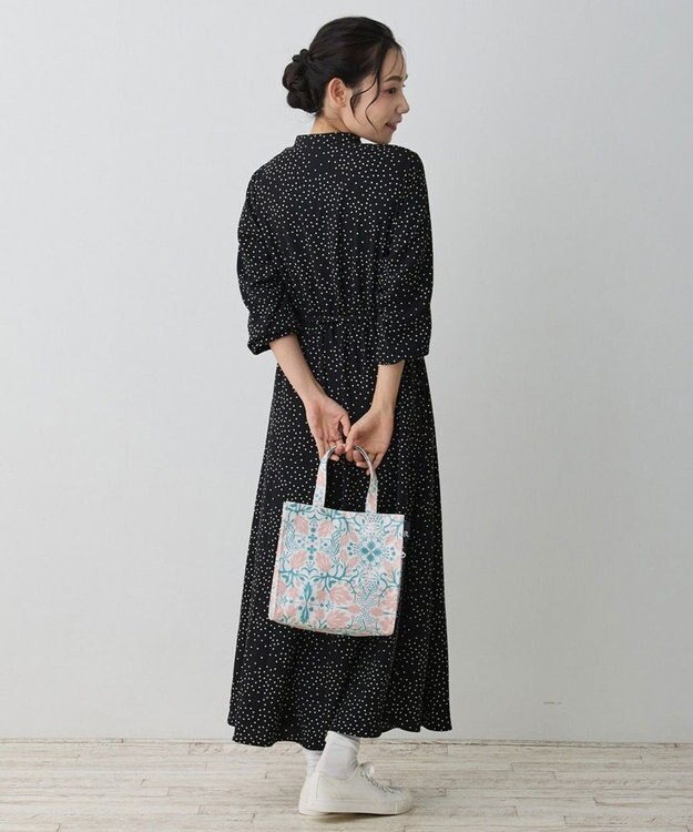 ROOTOTE 1025【ラミネート加工 正方形型】EU.スクエア.ラミネート-R 01：フローラル