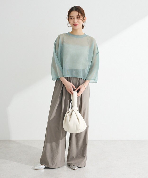 Green Parks ・ＥＬＥＮＣＡＲＥ　ＤＵＥ　ラメシアーニットプルオーバ