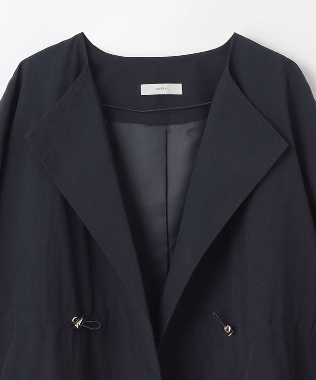 ANY ナイロンミニグログランコート ネイビー