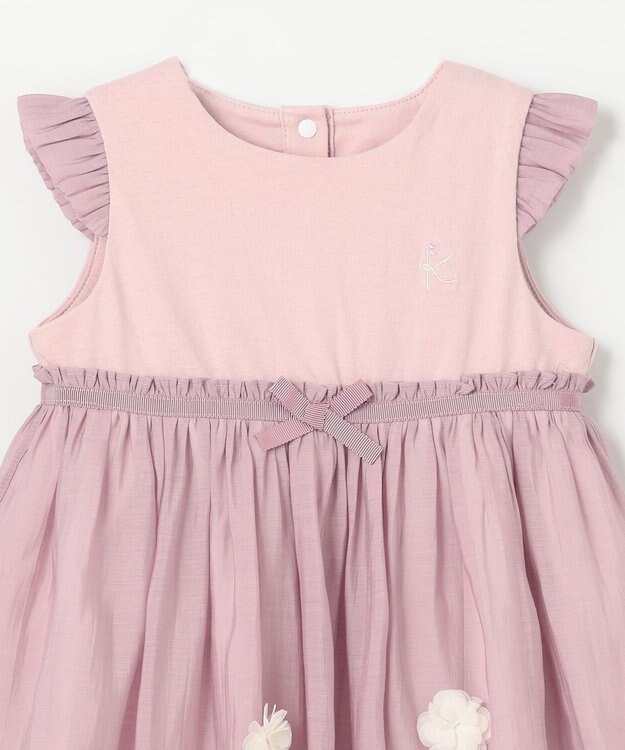 組曲 KIDS 【80~100㎝】ベビーフラワー ドレス ピンク系