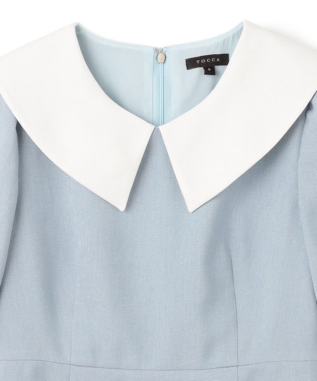 TOCCA 【00サイズあり・洗える・UVケア】FLYING SAUCER ドレス スカイブルー系