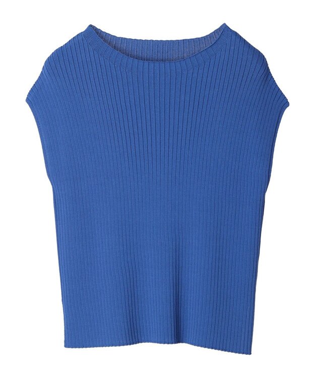 Green Parks ・Ｐｅｔｉｔ　Ｆｌｅｕｒ　フレンチスリーブリブニット Blue