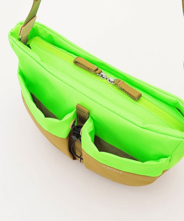 Y'SACCS Y’SACCS×SHIHO　COLONE(コロン）コンビカラーショルダーバッグ グリーン