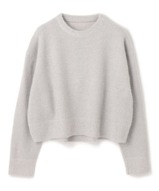 UNFILO L ラメシャギー  ニット グレー