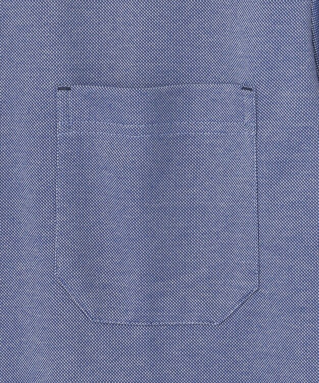 JOSEPH ABBOUD MOUNTAIN 【速乾】WEB/一部店舗限定  シャンブレーポロシャツ ブルー系