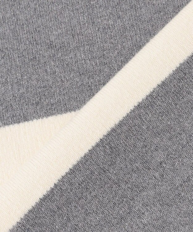 BEIGE， 【洗える】TAFT / コットンカシミヤラガーニット Bone × L.Gray