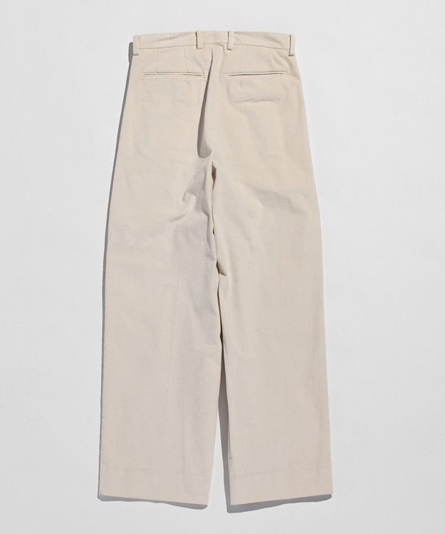 LENO CORDUROY TROUSERS　コーデュロイタックパンツ IVORY