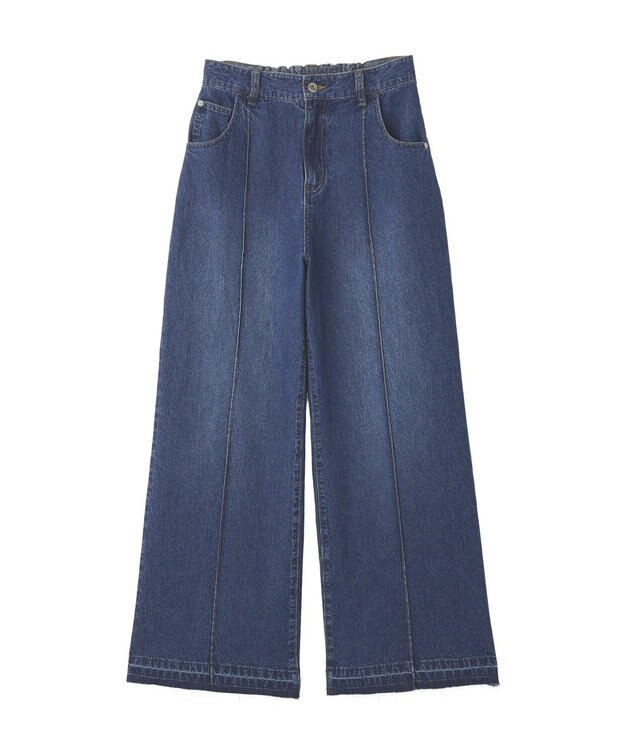 YECCA VECCA 綿麻バギーデニムパンツ Indigo