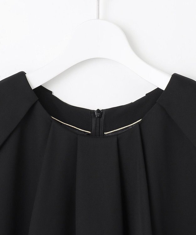 自由区 【カトリエムブーケ】Robe de sac タックディテールドレス ネイビー