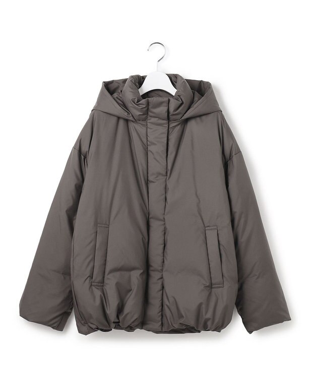 23区 L 【先行予約/WEB&一部店舗限定】ステッチレス フーデット ダウン グレー系